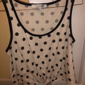 Polka dot tank top